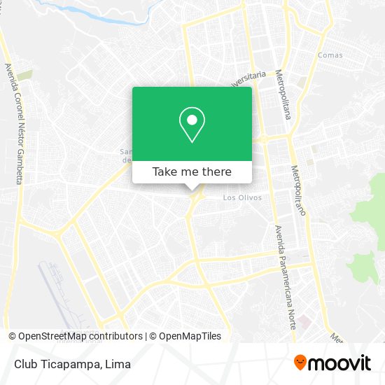Club Ticapampa map