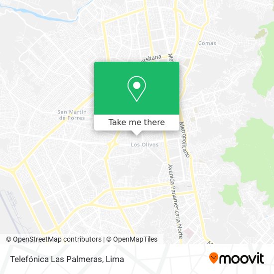 Telefónica Las Palmeras map