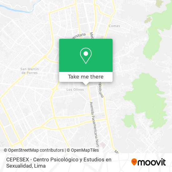 Mapa de CEPESEX - Centro Psicológico y Estudios en Sexualidad