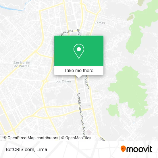 Mapa de BetCRIS.com