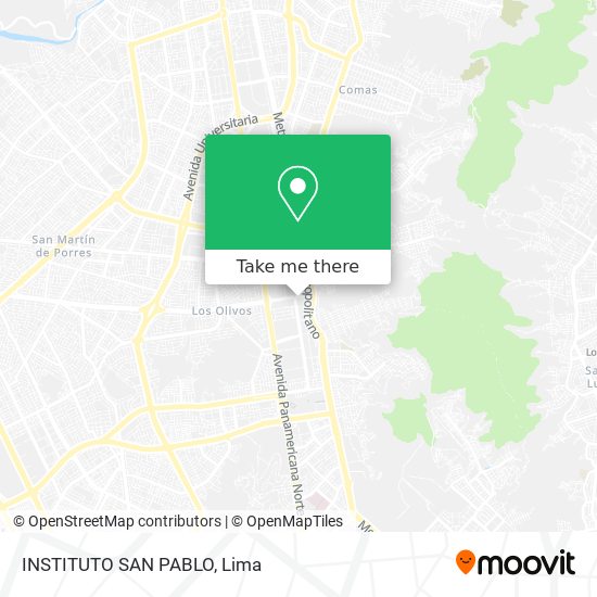 Mapa de INSTITUTO SAN PABLO