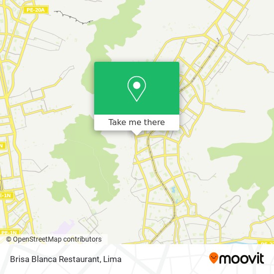 Brisa Blanca Restaurant map