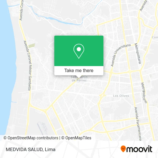 MEDVIDA SALUD map