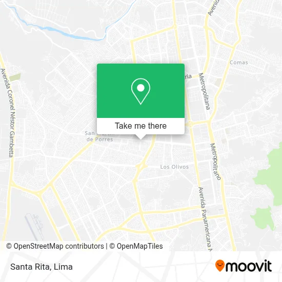 Santa Rita map