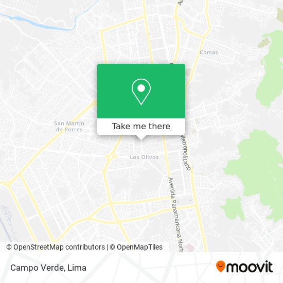 Campo Verde map