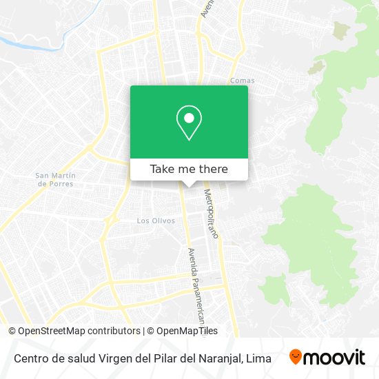 Centro de salud Virgen del Pilar del Naranjal map