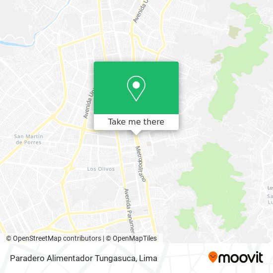 Paradero Alimentador Tungasuca map