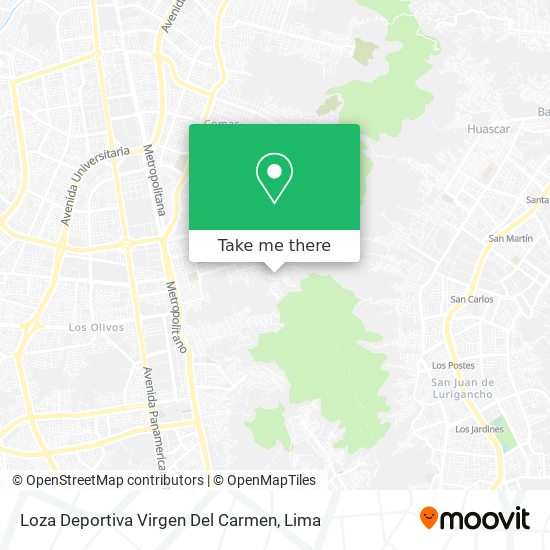 Mapa de Loza Deportiva Virgen Del Carmen