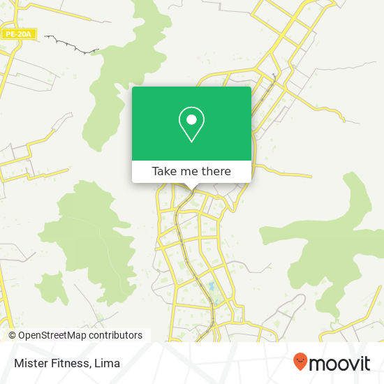 Mister Fitness map