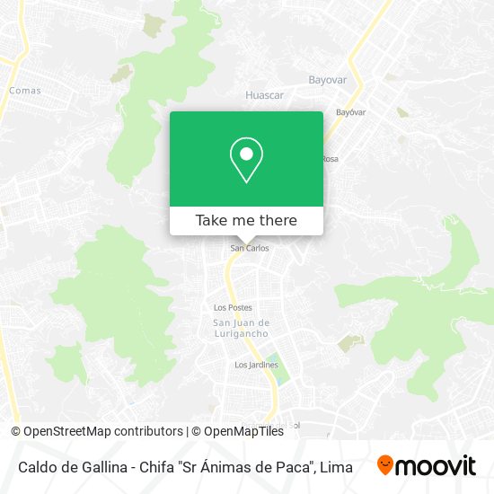 Caldo de Gallina - Chifa "Sr Ánimas de Paca" map