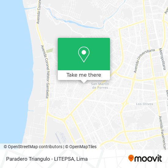 Paradero Triangulo - LITEPSA map