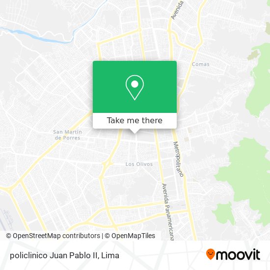 policlinico Juan Pablo II map