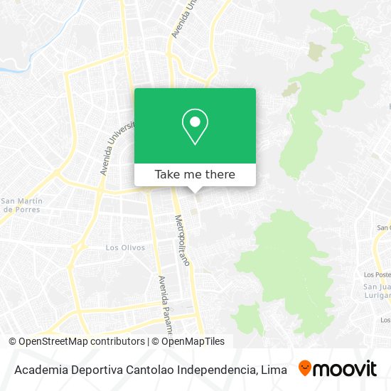 Academia Deportiva Cantolao Independencia map