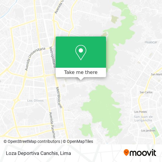 Loza Deportiva Canchis map