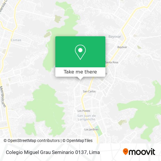 Colegio Miguel Grau Seminario 0137 map
