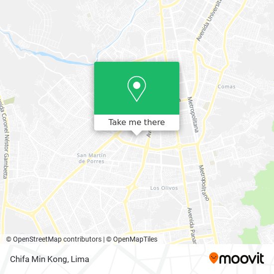 Mapa de Chifa Min Kong