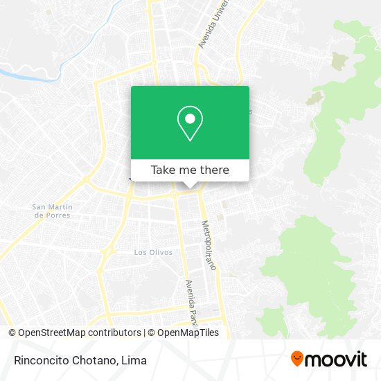 Mapa de Rinconcito Chotano