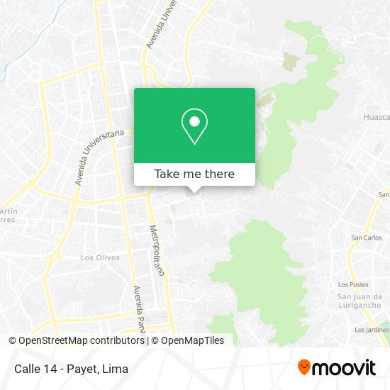Calle 14 - Payet map