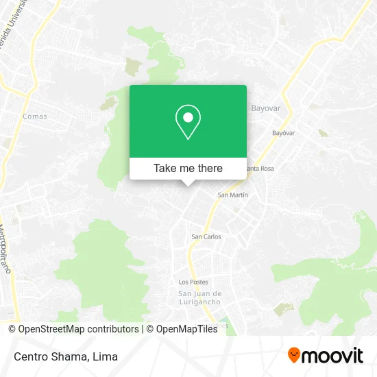 Centro Shama map