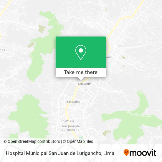 Hospital Municipal San Juan de Lurigancho map