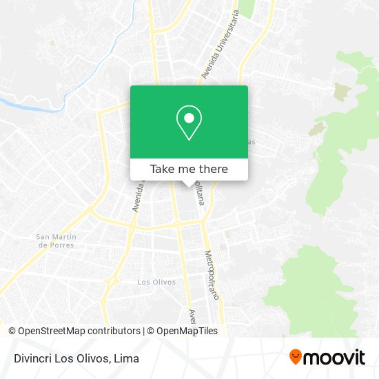 Divincri Los Olivos map