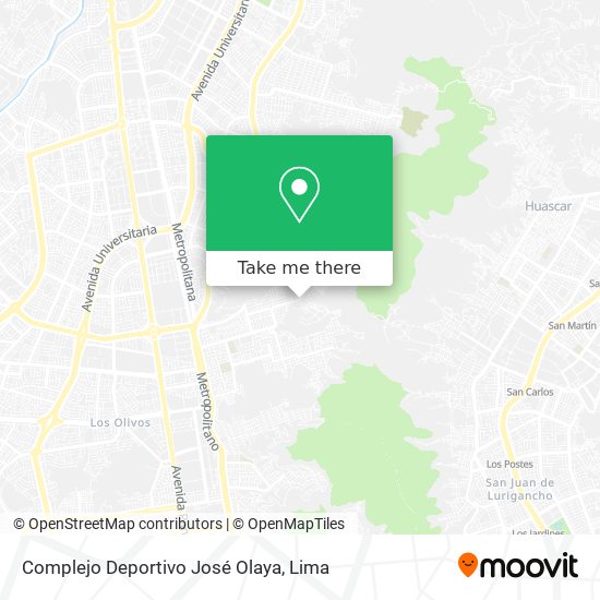 Complejo Deportivo José Olaya map