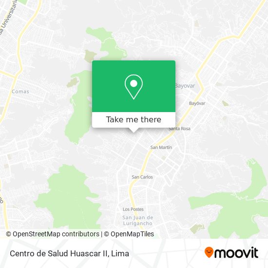 Mapa de Centro de Salud Huascar II