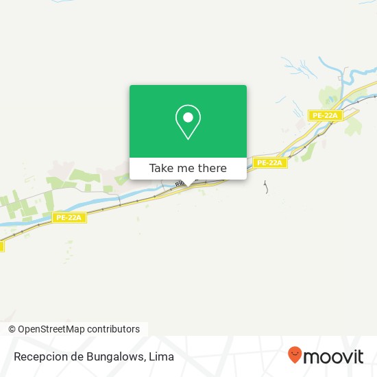 Recepcion de Bungalows map