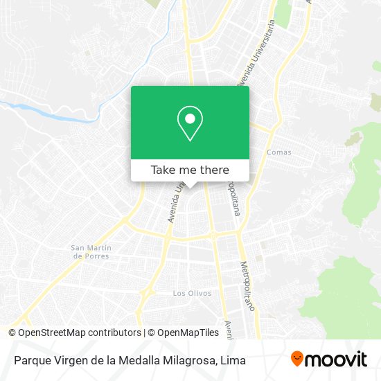 Parque Virgen de la Medalla Milagrosa map