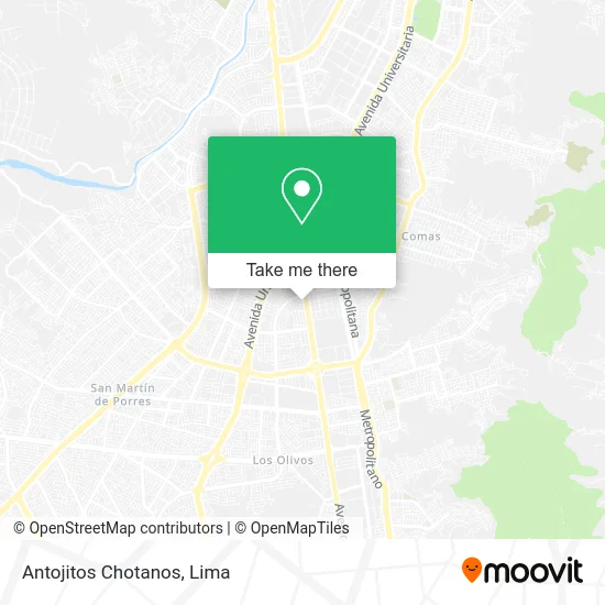 Antojitos Chotanos map