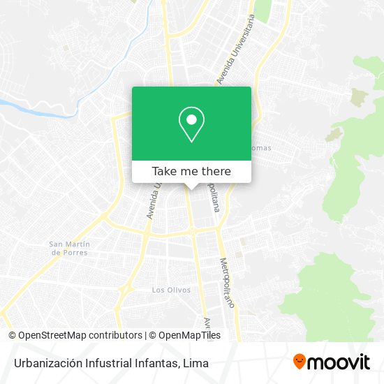 Urbanización Infustrial Infantas map
