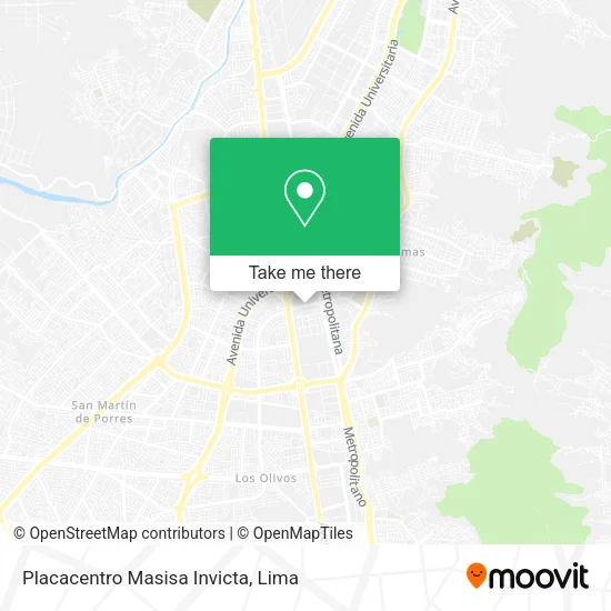 Mapa de Placacentro Masisa Invicta