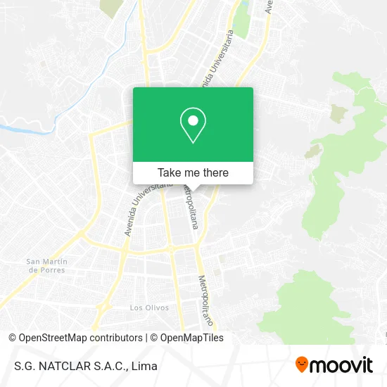Mapa de S.G. NATCLAR S.A.C.