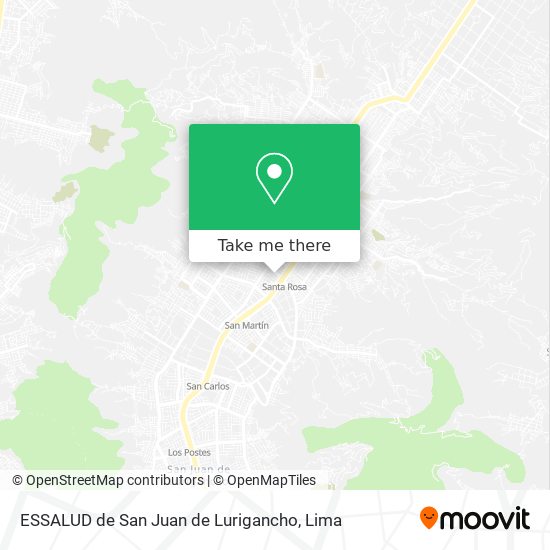 ESSALUD de San Juan de Lurigancho map