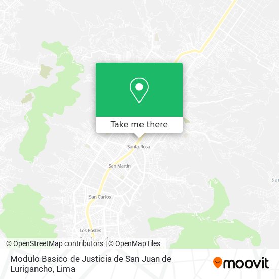 Modulo Basico de Justicia de San Juan de Lurigancho map