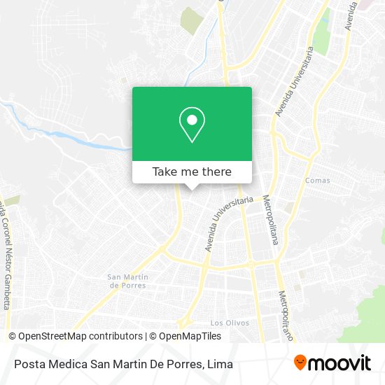 Posta Medica San Martin De Porres map