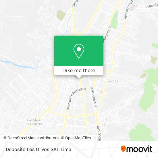 Depósito Los Olivos SAT map