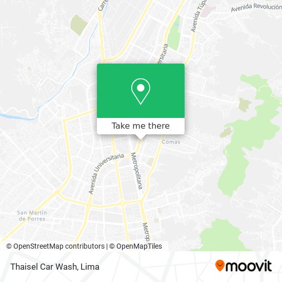 Thaisel Car Wash map