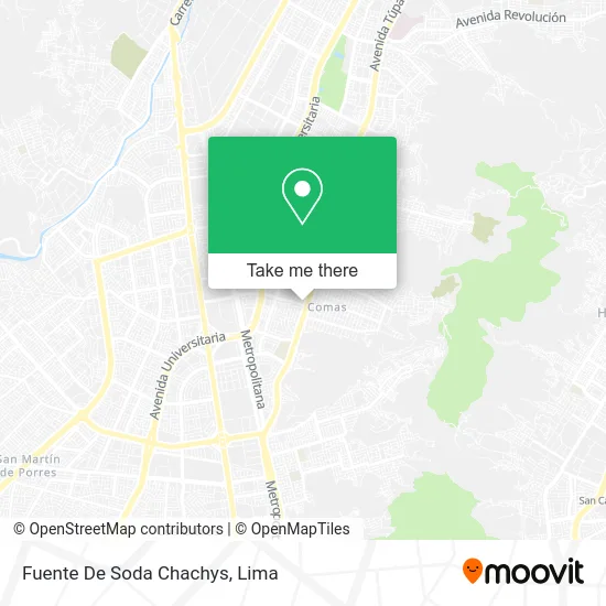 Fuente De Soda Chachys map