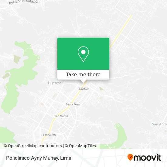 Policlinico Ayny Munay map