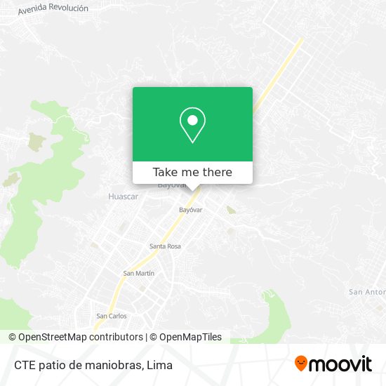 CTE patio de maniobras map