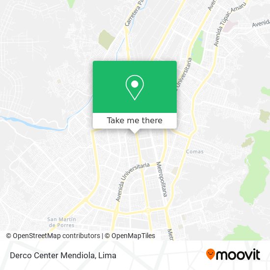 Mapa de Derco Center Mendiola