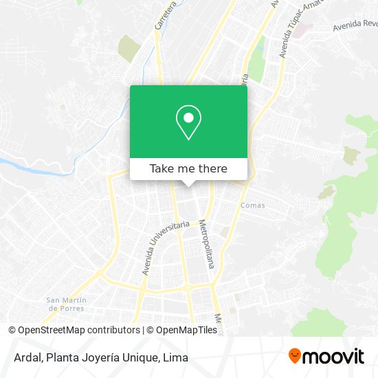 Ardal, Planta Joyería Unique map
