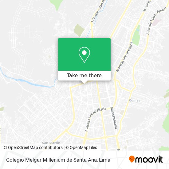 Colegio Melgar Millenium de Santa Ana map