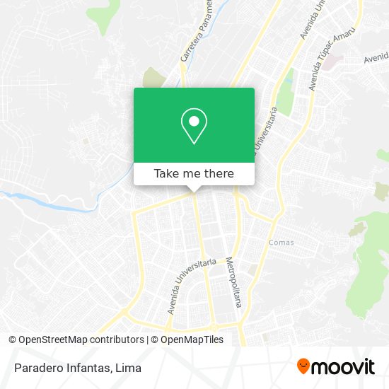 Paradero Infantas map