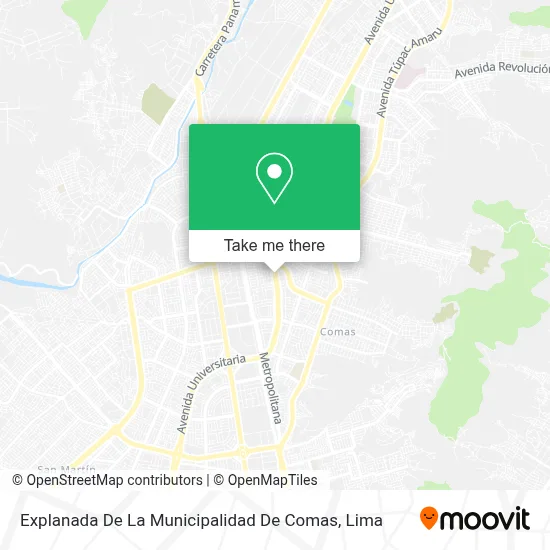 Explanada De La Municipalidad De Comas map