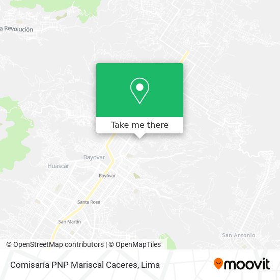 Comisaría PNP Mariscal Caceres map