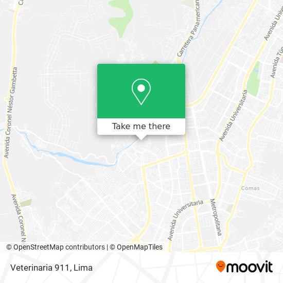 Mapa de Veterinaria 911