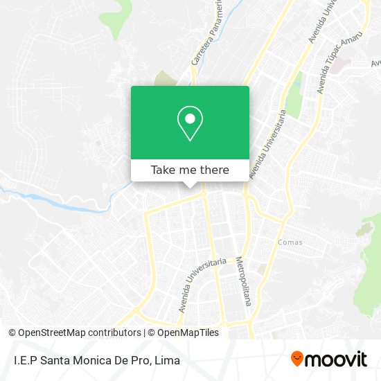 I.E.P Santa Monica De Pro map