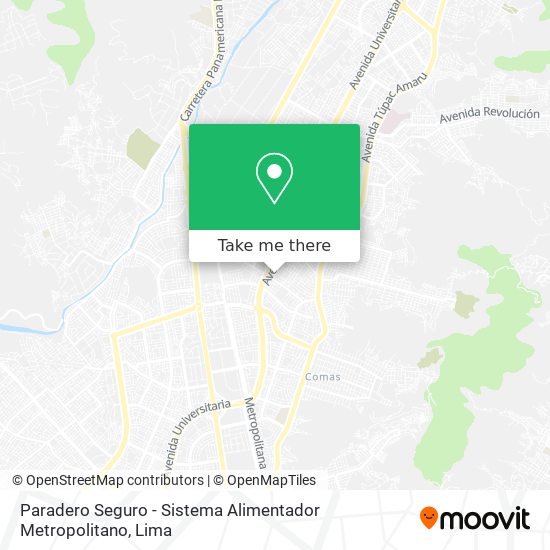 Paradero Seguro - Sistema Alimentador Metropolitano map